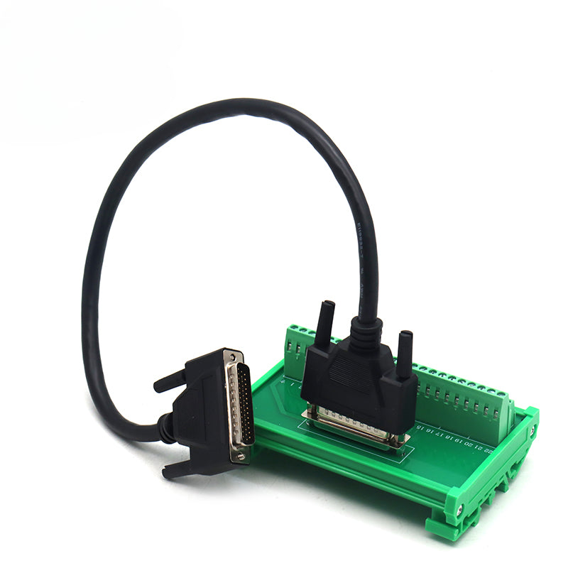 Guide rail terminal board  ASD-B2-CN1 DB44Pin  ASD-MDDS44 44 pin Relay Terminal Station DB44 use For B2 Servo Series