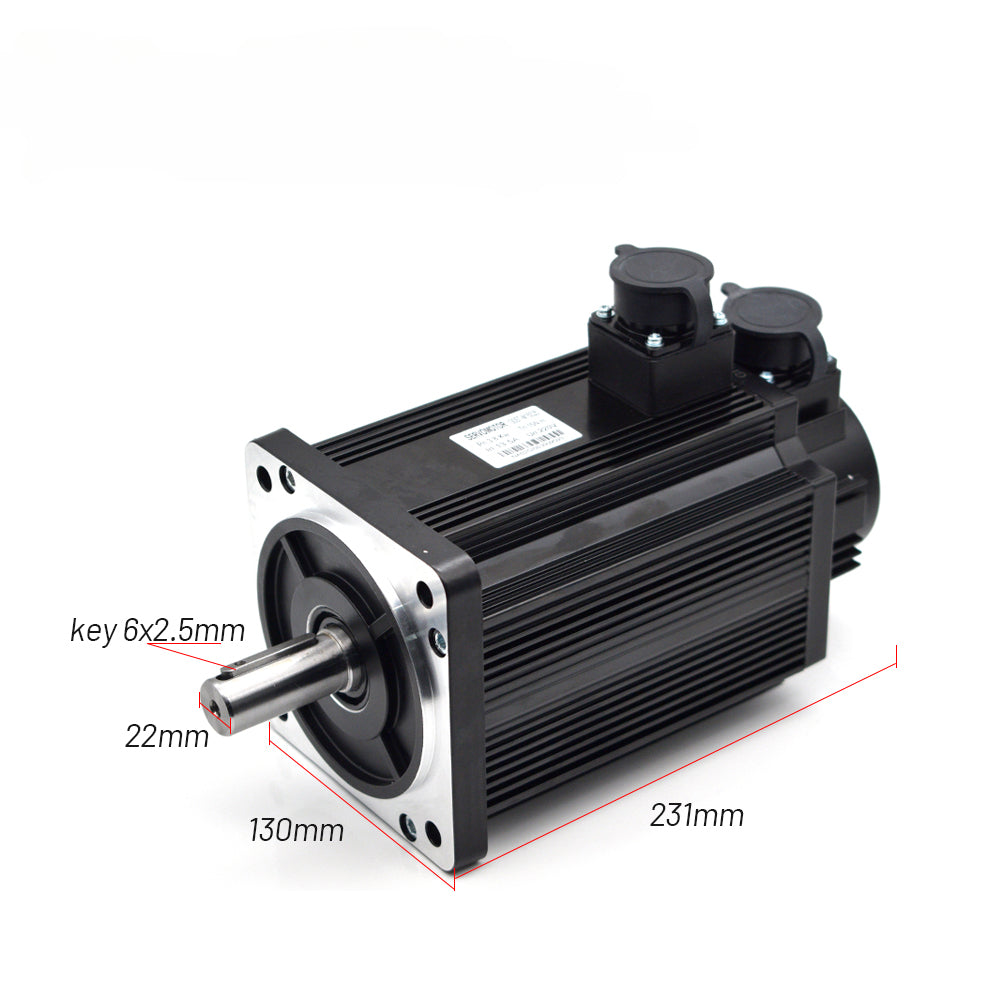 BODING Incremental Servo Motor kits 130ST-M15025 AASD50A 3.8KW 220V 15NM 2500RPM Dia.22mm with 3m cable