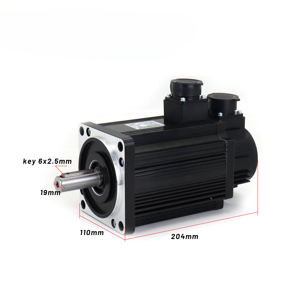 BODING Incremental Servo Motor kits 1.5KW 110ST-M05030 AASD 30A 220V 5NM 3000RPM Dia.19mm with 3m cable