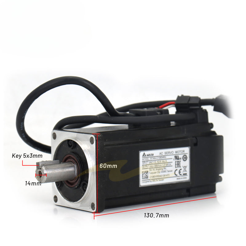 Delta Servo Motor Kit  A2 Serial 400w ASD-A2-0421-M ECMA-C10604RS ECMA-C10604SS 1.27NM 2.6A 3000rpm with 3m cable