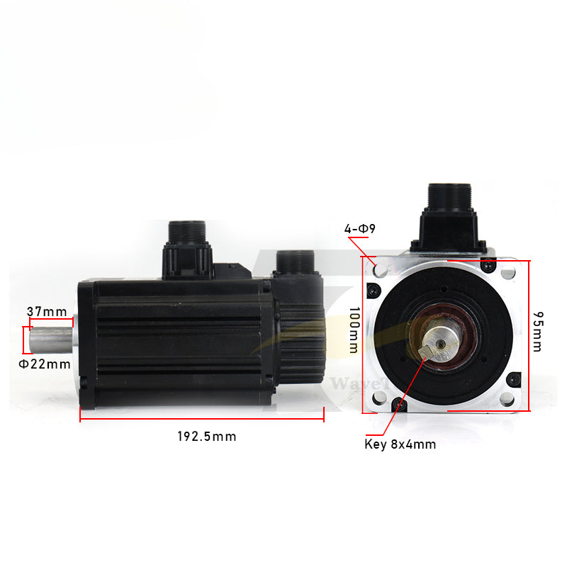 Delta A2 Series absolute Servo Motor kit 1KW  ASD-A2-1021M ECMA-CA1010RS ECMA-CA1010SS 3.18NM 7.3A 3000rpm with 3m cable