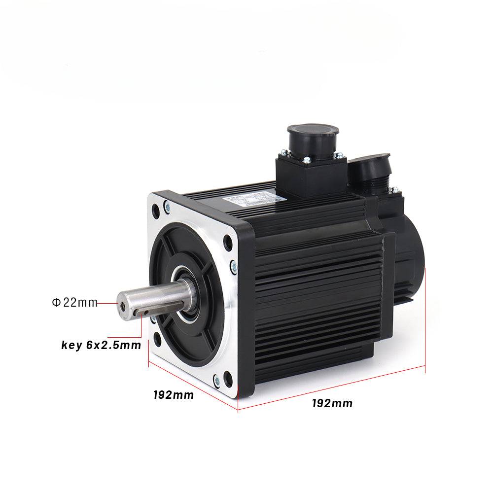 BODING Incremental Servo Motor and Driver 130ST-M07725 AASD 30A 2KW 220V 7.7NM 2500RPM Dia.22mm