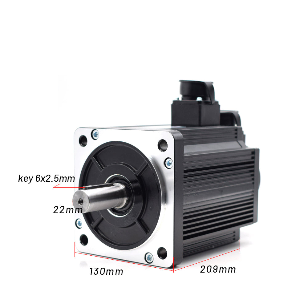 BODING Incremental Servo Motor kits 2.6KW 130ST-M10025 AASD 30A 220V 10NM 2500RPM Dia.22mm with 3m cable