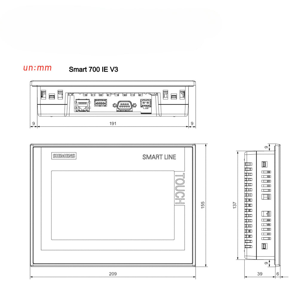 Siemens SIMATIC HMI SMART 1000 IE 700 IE V3 6AV6648-0CC11-3AX0 6AV6648-0CE11-3AX0 6AV6648-0BE11-3AX0